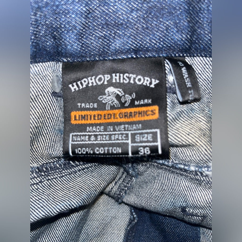 Vintage Y2K Hip Hop History Platinum Life Mens Jeans 36x32 Baggy Skater - Picture 6 of 6